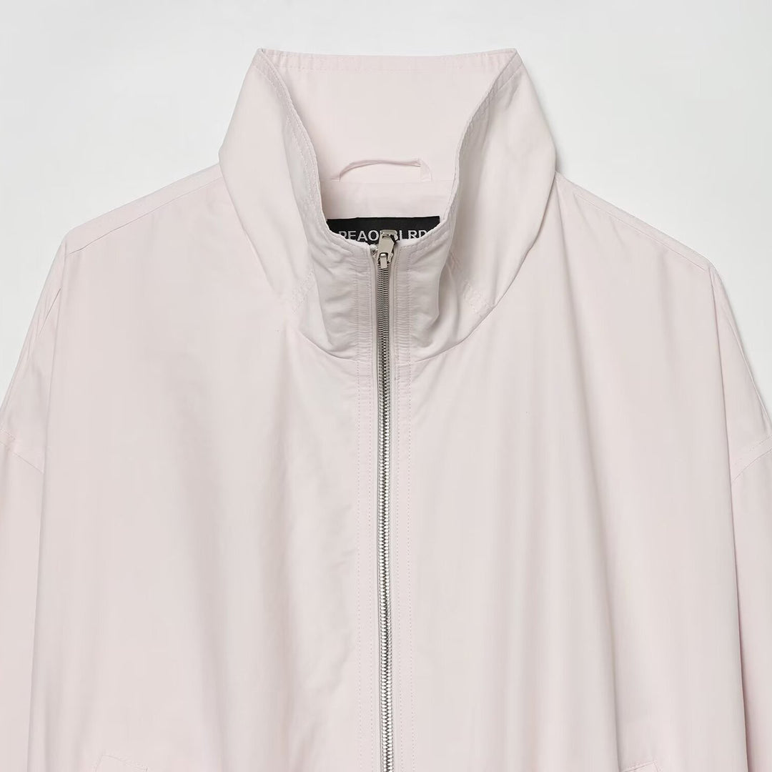 Damen Cropped Boxy-Übergangsjacke mit hohem Funnelkragen und Zwei-Wege-Reißverschluss Nord Taschen