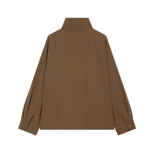 Damen Übergangsjacke mit Stehkragen, Tunnelzug und Utility-Taschen Nord Taschen