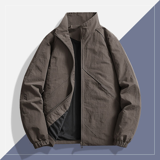 Herren Leichte technische Windjacke mit Mesh-Innenfutter, Stehkragen und elastischen Bündchen Nord Taschen