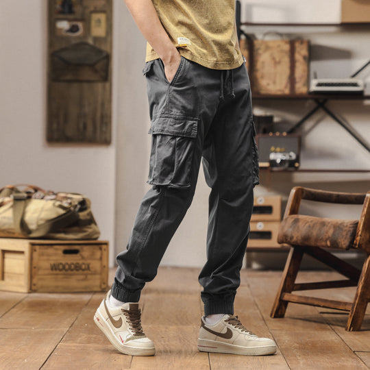 Herren Cargo-Jogger im technischen Utility-Design mit elastischem Tunnelzugbund und Mehrfachtaschen Nord Taschen