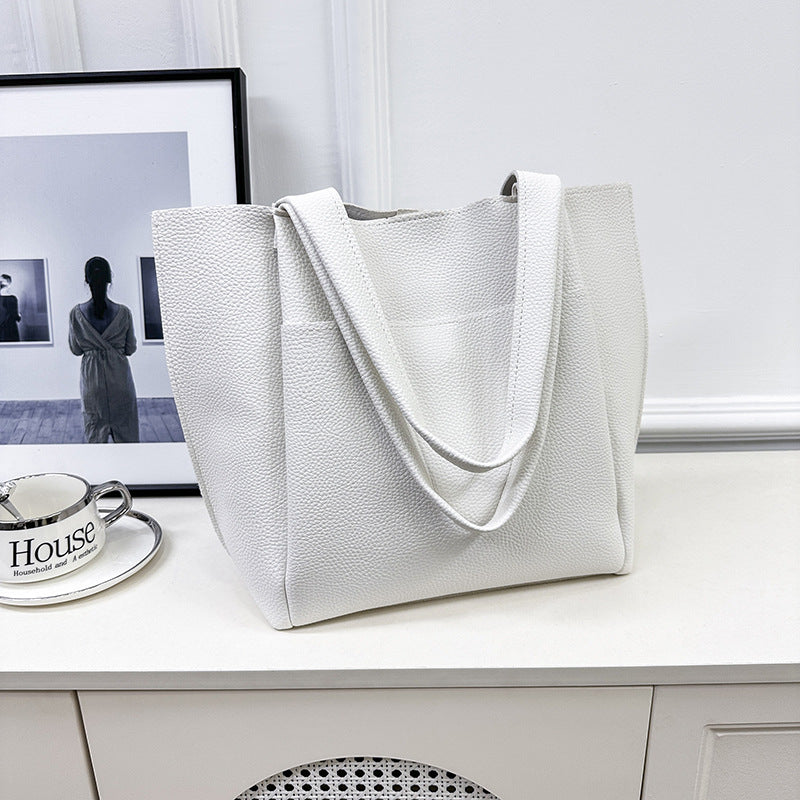 Damen elegante Tragetasche mit strukturiertem Kunstleder Nord Taschen