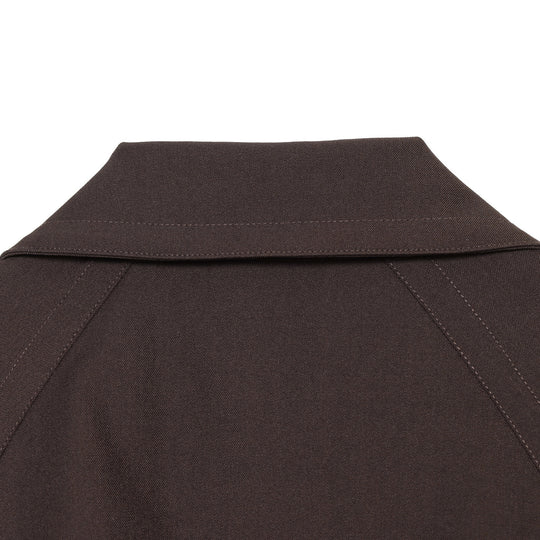 Damen Midilanger Doppelreihiger Trenchcoat mit breitem Revers und Taillenbindegürtel Nord Taschen