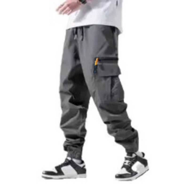 Herren Technische Cargo-Jogginghose mit Reißverschlusstaschen, Tunnelzug und elastischen Knöchelbündchen Nord Taschen