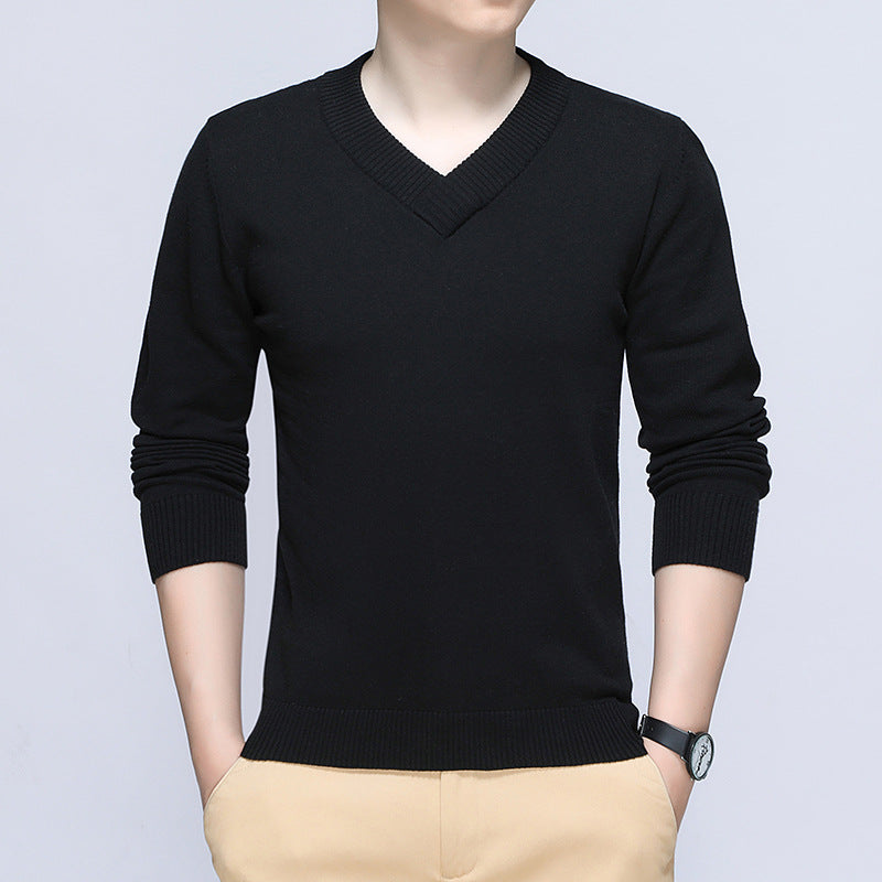 Herren Eleganter V-Ausschnitt Pullover Nord Taschen