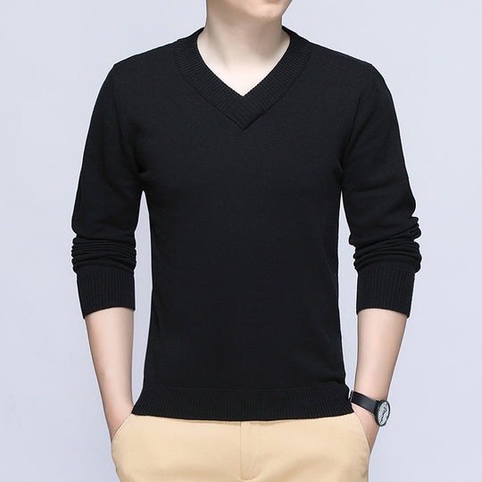 Herren Eleganter V-Ausschnitt Pullover Nord Taschen