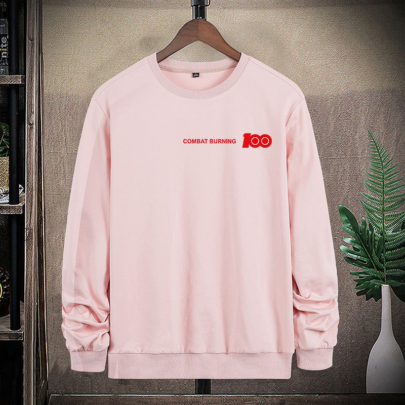 Herren Oversize-Sweatshirt mit Rundhalsausschnitt, minimalistischem Logoprint und gerippten Bündchen Nord Taschen