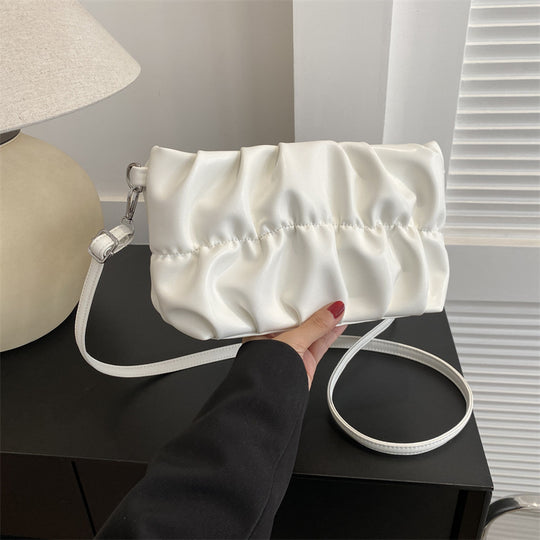 Damen trendige Clutch-Tasche mit Raffungen Nord Taschen
