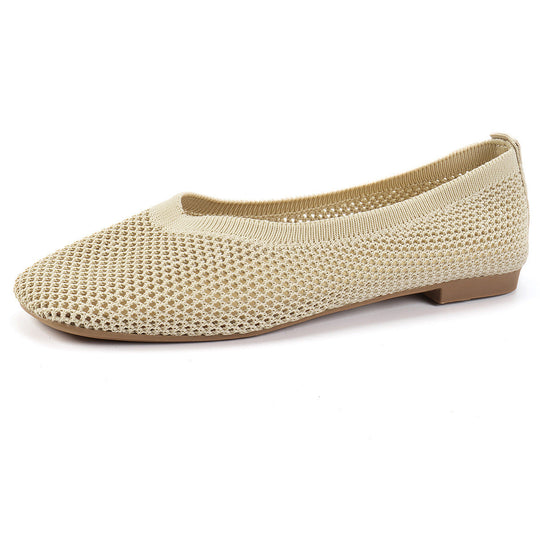 Damen luftige Mesh-Ballerinas mit elastischem Fußbett Nord Taschen