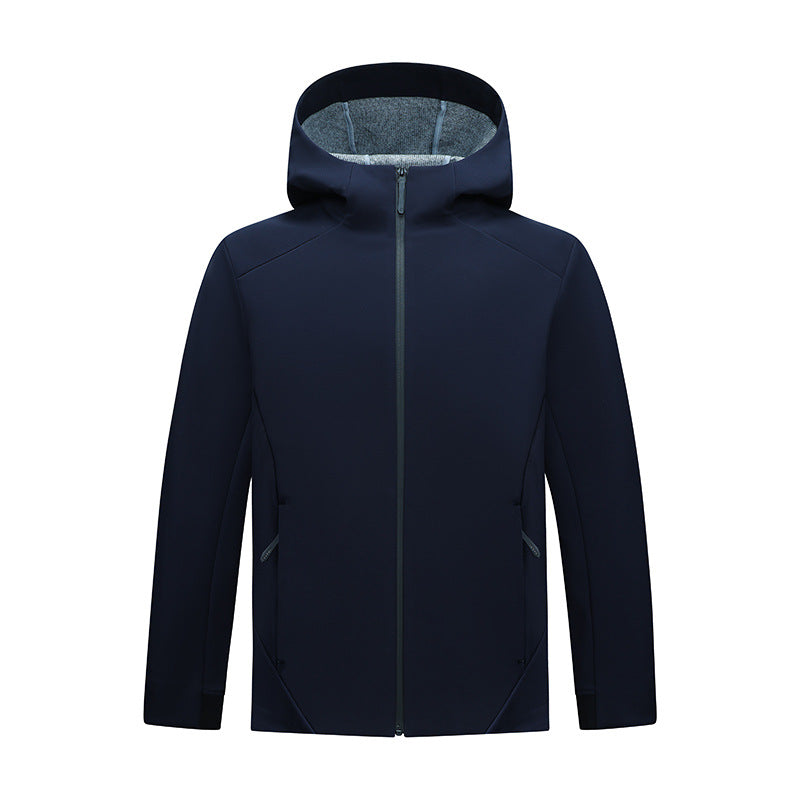 Damen Softshell-Jacke mit Kapuze, taillierte und winddichte Outdoorjacke Nord Taschen