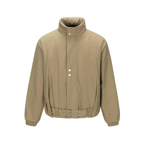Herren Kurze technische Blousonjacke mit hohem Stehkragen, Taillengürtel und elastischen Bündchen Nord Taschen