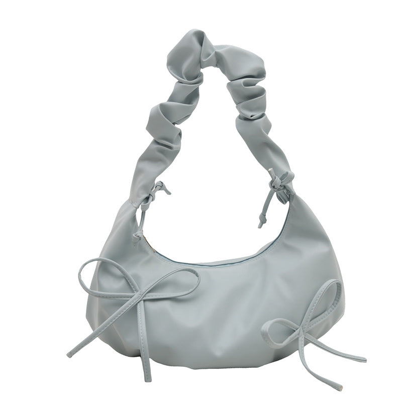 Damen modische Handtasche mit elastischem Henkel und Rüschendetails Nord Taschen