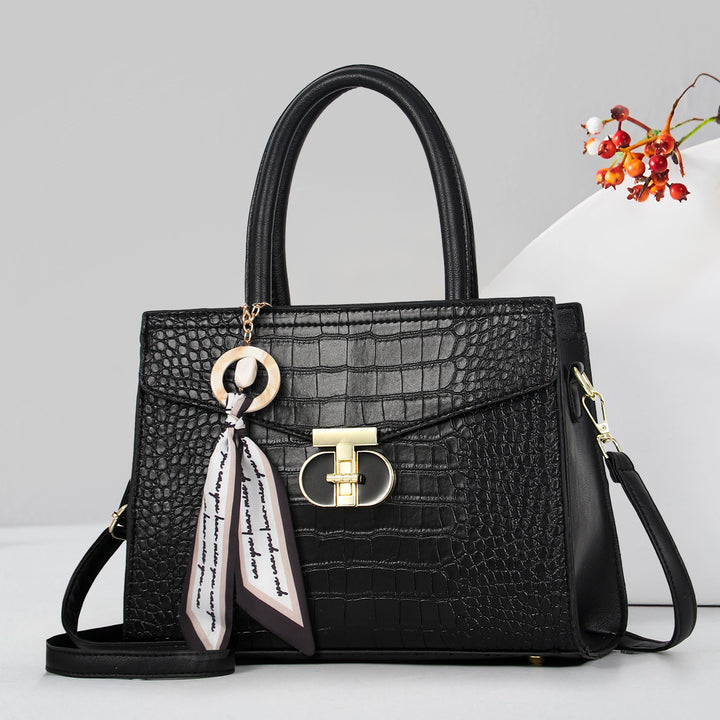 Damen elegante Handtasche mit Schlangenpräge Nord Taschen