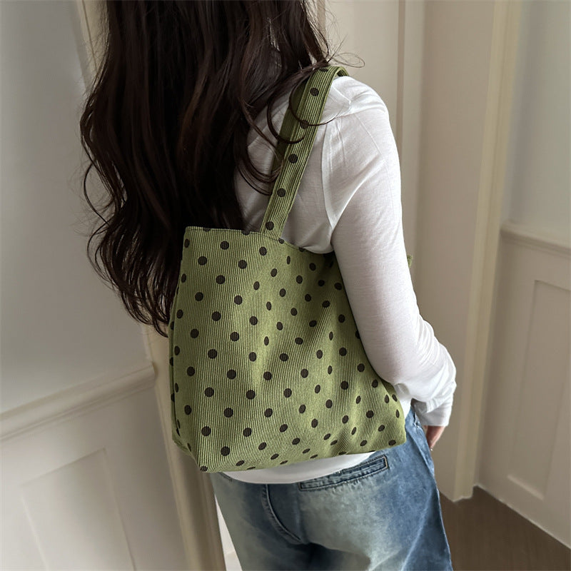 Damen Tragetasche mit verspieltem Punkte-Design Nord Taschen
