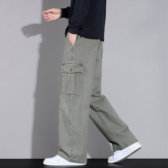 Herren Cargo-Hose im weiten Relaxed-Fit mit Tunnelzugbund und Mehrfachtaschen Nord Taschen