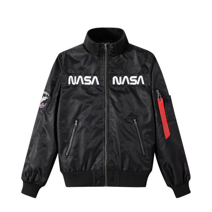 Men's  NASA embroidered chest-panel technical flight jacket Nord Taschen