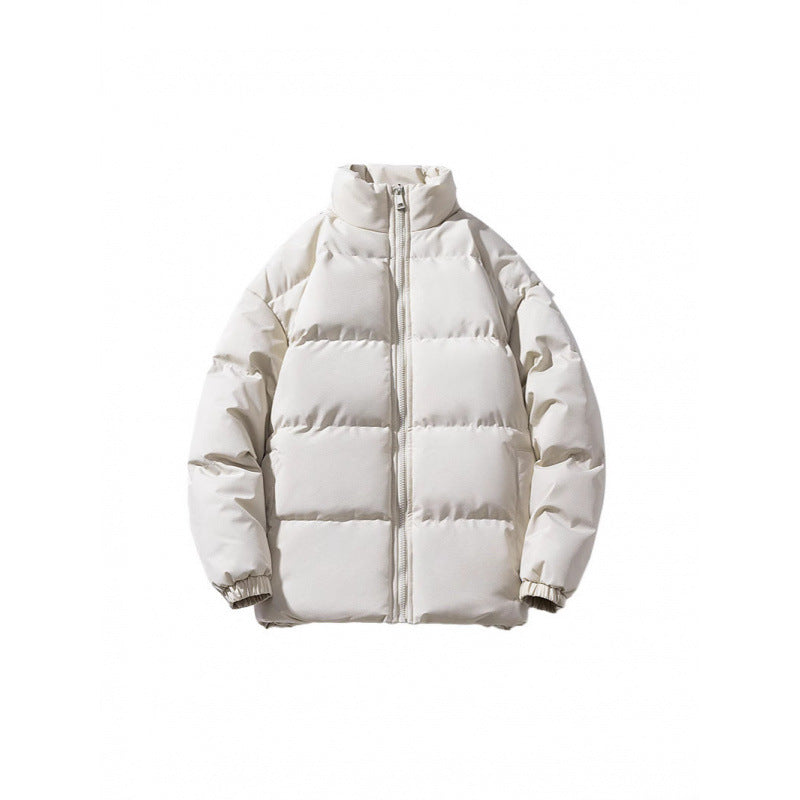 Unisex Leichte gesteppte Daunenoptik Pufferjacke mit Stehkragen und Zwei-Wege-Reißverschluss Nord Taschen