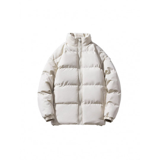 Unisex Leichte gesteppte Daunenoptik Pufferjacke mit Stehkragen und Zwei-Wege-Reißverschluss Nord Taschen