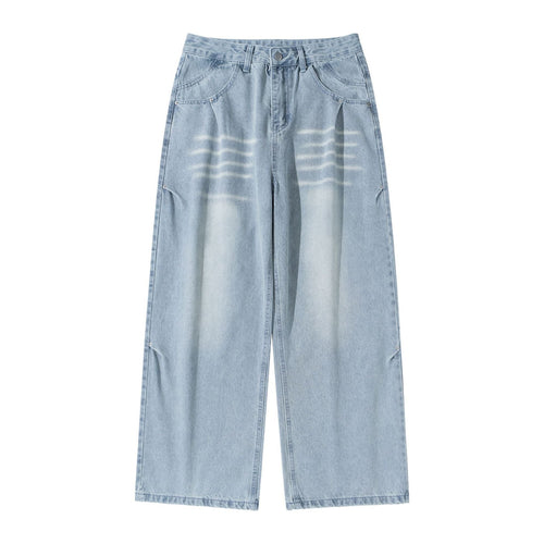 Damen Hochtaillierte weite Cropped-Jeans mit Bundfalten und Utility-Taschen Nord Taschen