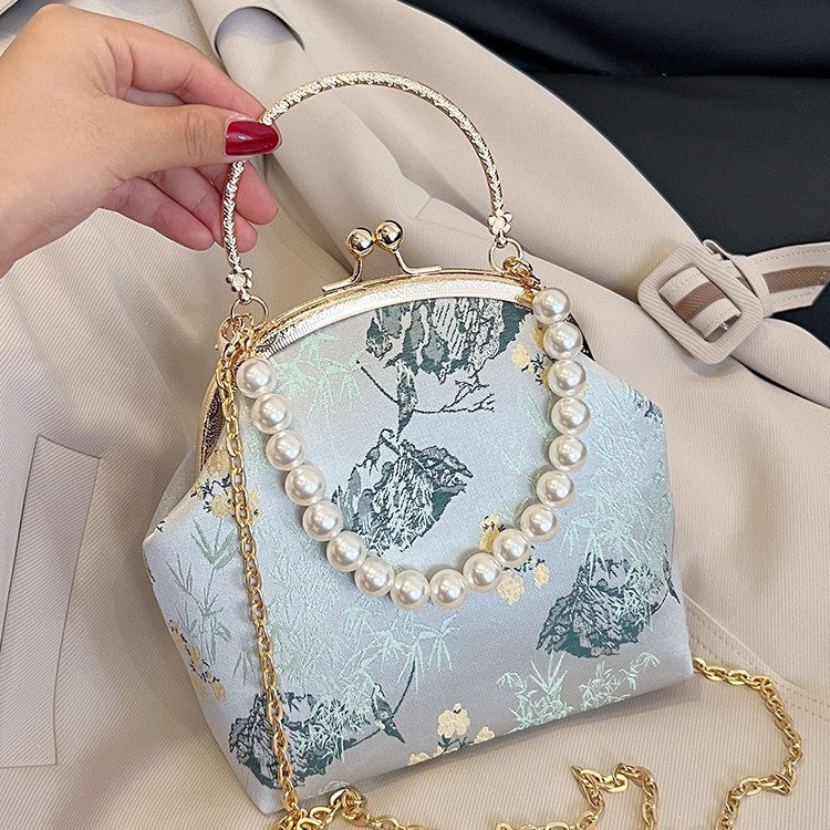 Damen elegante Handtasche mit floralem Design Nord Taschen