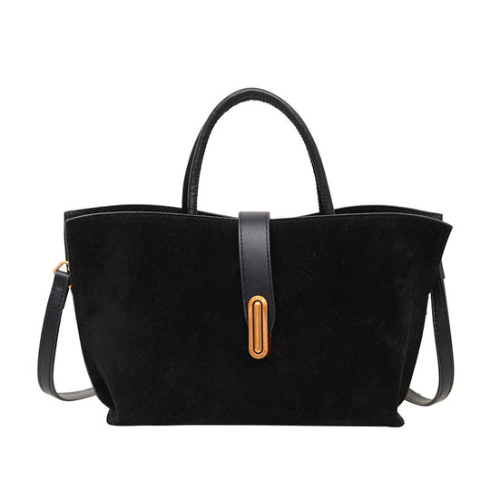 Damen modische Handtasche aus feinem Wildleder mit eleganten Akzenten Nord Taschen