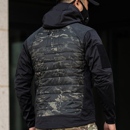 Herren funktionale Outdoor-Jacke mit isolierter Steppstruktur Nord Taschen