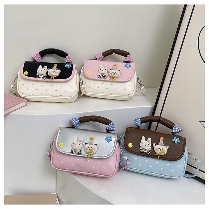 Damen Umhängetasche mit verspieltem Tiermotiv und praktischen Fächern Nord Taschen
