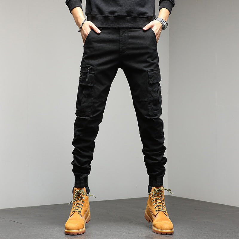 Herren Cargo-Joggerhose mit Multifunktionalen Taschen, verstärkten Kniepartien und elastischen Bündchen Nord Taschen
