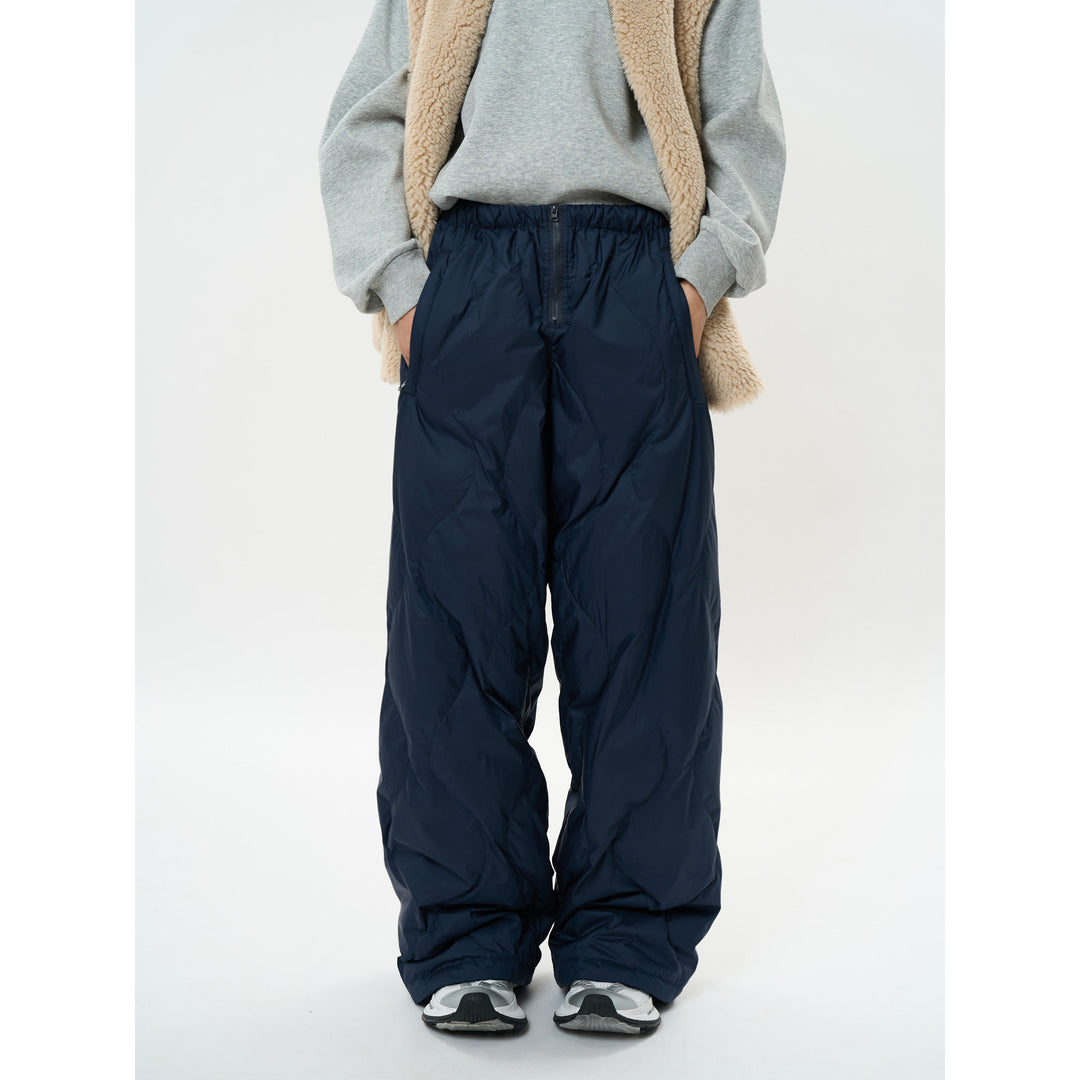 Damen Wattierte Cargo-Skihose mit weitem Ballon‑Schnitt und elastischem Bund Nord Taschen