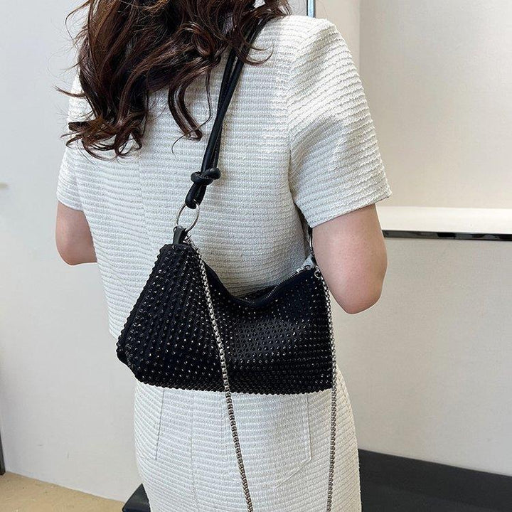 Damen Glamouröse Handtasche mit funkelnder Strassverzierung Nord Taschen