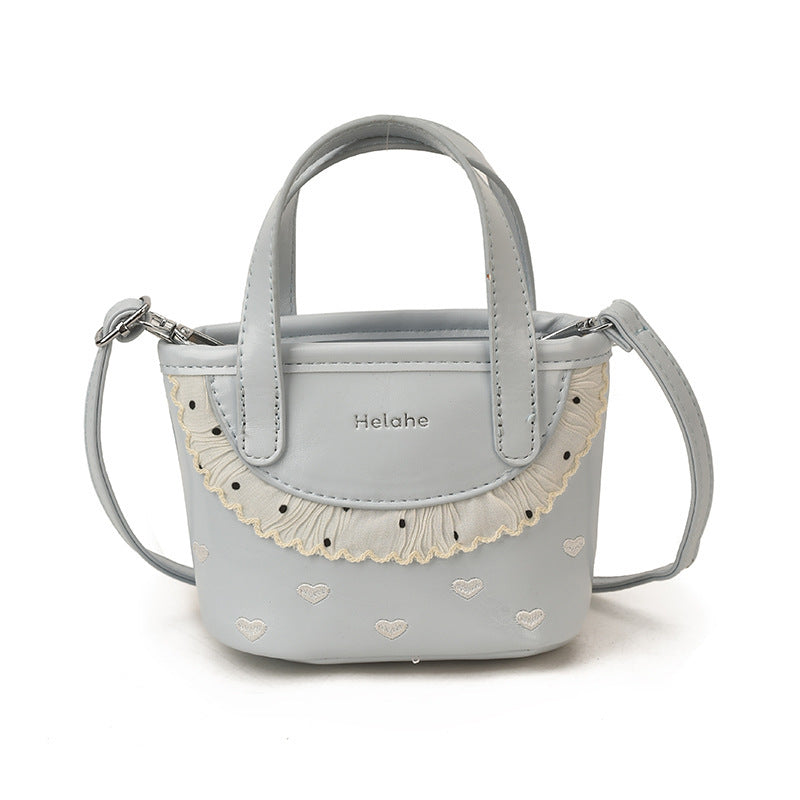 Damen modische Handtasche mit verspieltem Rüschendesign Nord Taschen