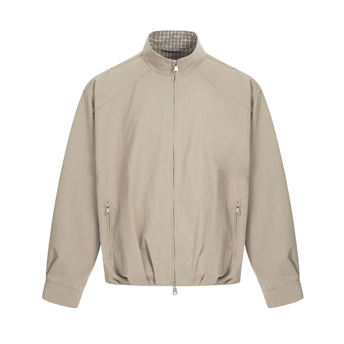 Herren Leichter Windbreaker‑Blouson mit Funnelkragen und verdeckten Reißverschlüssen Nord Taschen