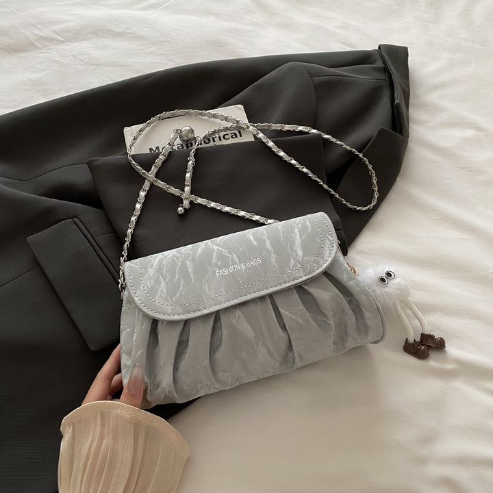 Damen modische Clutch-Tasche mit plissiertem Design Nord Taschen