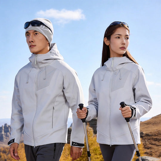 Unisex Softshell Outdoorjacke mit Kapuze, winddicht und elastisch Nord Taschen