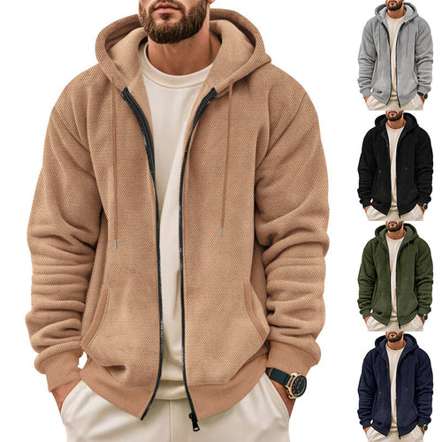 Herren Sportliche Kapuzenjacke mit atmungsaktivem Material und praktischem Reißverschluss - Arvani