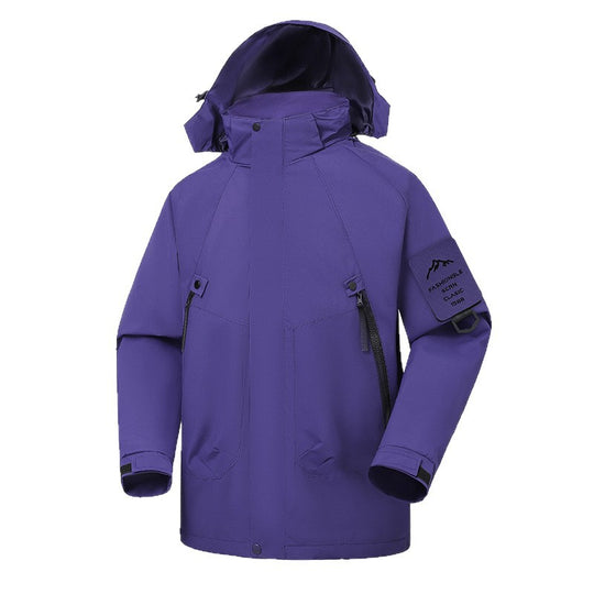 Herren Wasserdichte Softshell-Outdoorjacke mit verstellbarer Kapuze und versiegelten Nähten Nord Taschen