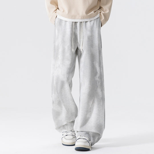 Herren Extraweite Relax-Freizeithose aus French-Terry mit Tunnelzug, Bügelfalten & Oversize-Bein Nord Taschen