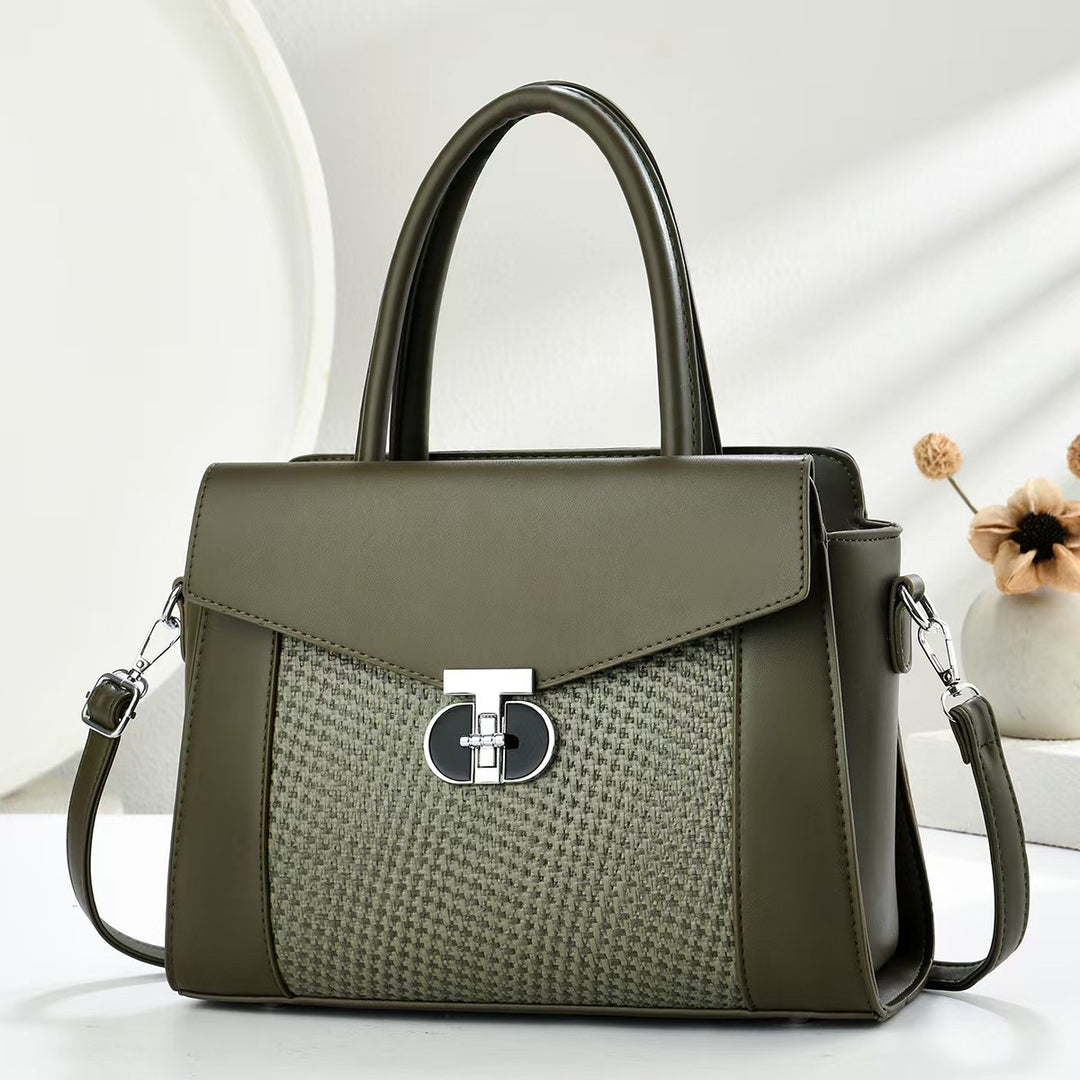 Damen Designer-Handtasche mit strukturierten Oberflächen und abnehmbarem Schulterriemen Nord Taschen