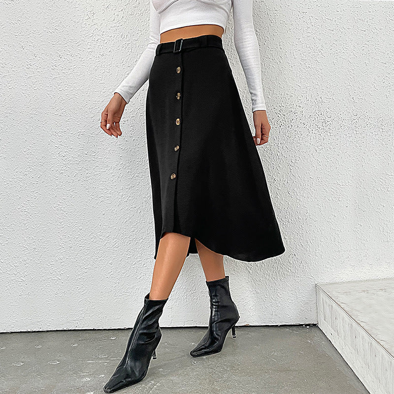 Damen Elegant geschnittene Midi-Rock Nord Taschen