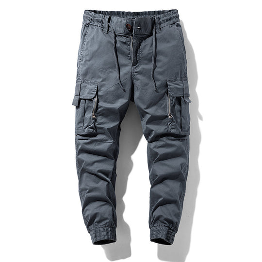 Herren Leichte Tactical-Cargo-Jogginghose mit Tunnelzugbund, Kniepaneelen und Multifunktionstaschen Nord Taschen