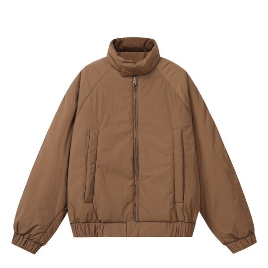 Unisex Boxy-wattierte Kurzjacke mit voluminösem Funnelkragen Nord Taschen