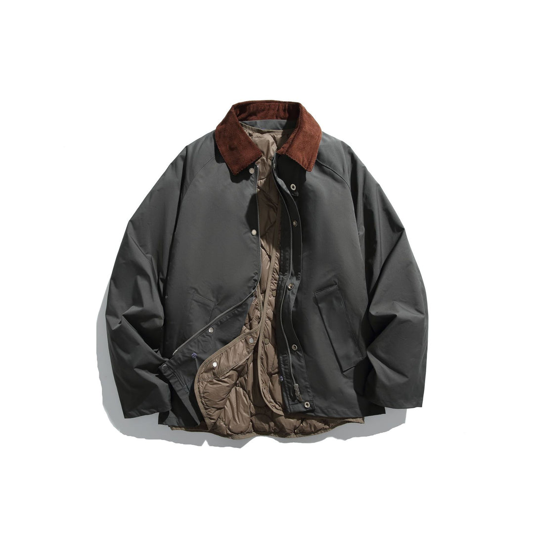 Herren Winddichter Blouson mit Cordkragen und herausnehmbarer Stepp-Innenseite Nord Taschen
