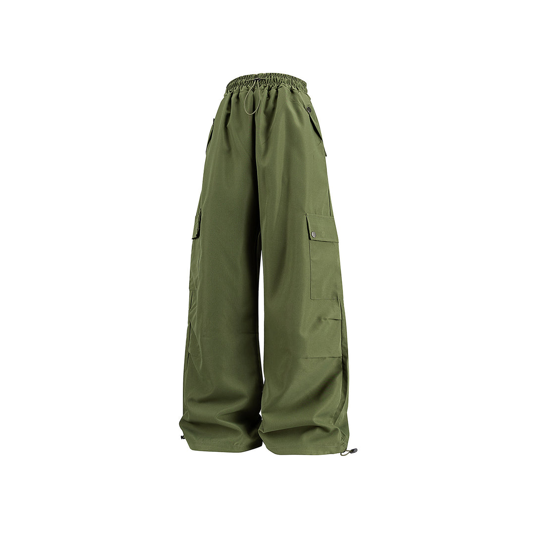Damen Baggy-Cargo-Hose mit Tunnelzugbund, großen Klappentaschen und verstellbarem Saum Nord Taschen