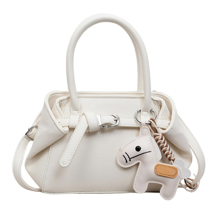 Damen stilvolle Handtasche mit charmantem Anhänger Nord Taschen
