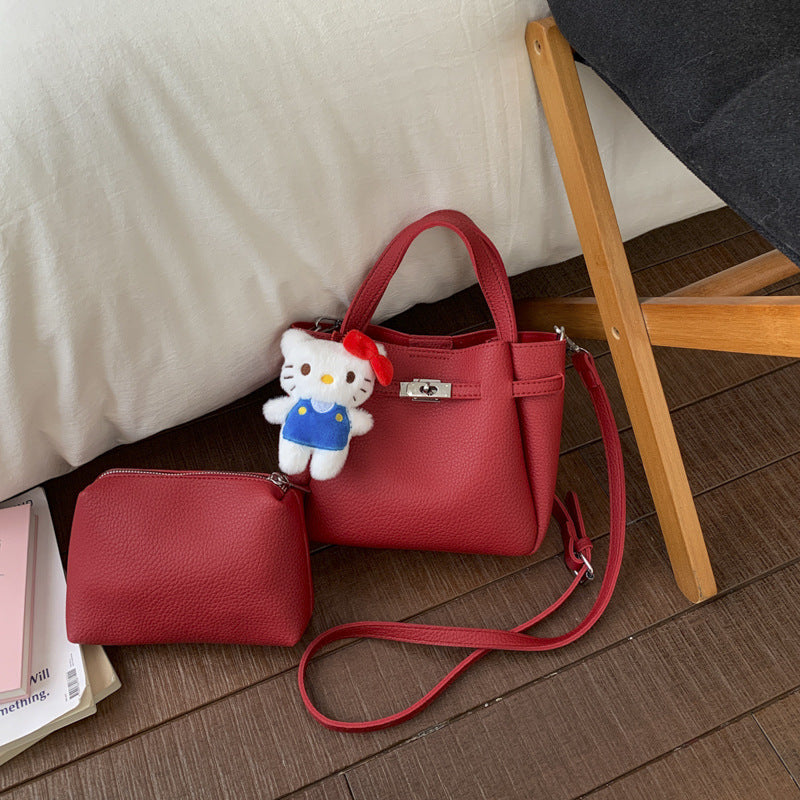 Damen Mini-Handtasche mit abnehmbarem Kosmetiktäschchen Nord Taschen