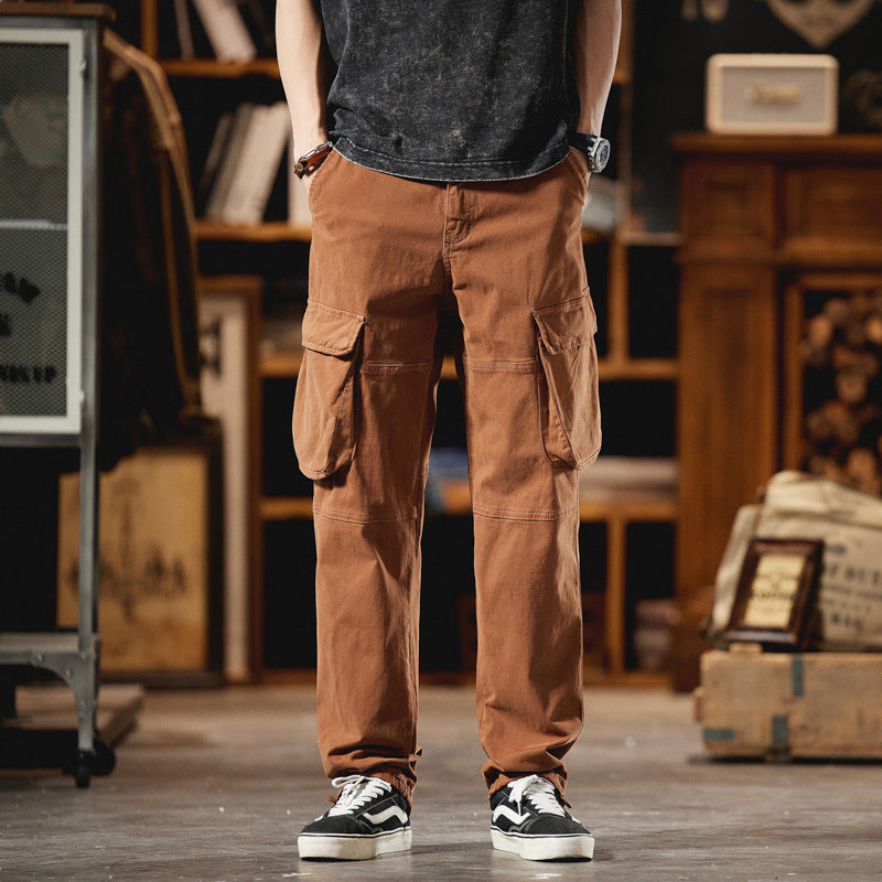 Herren Cargo-Hose im Utility-Look mit Knieabnähern und großen Klappentaschen Nord Taschen