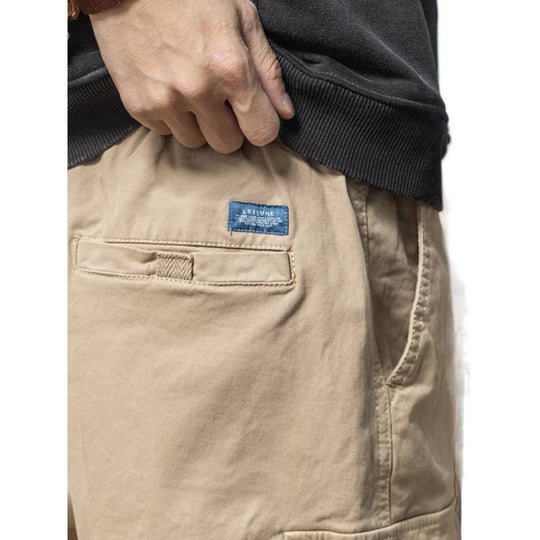 Herren Utility-Cargohose mit Kordelzug, elastischem Saum und Mehrfach-Taschen Nord Taschen