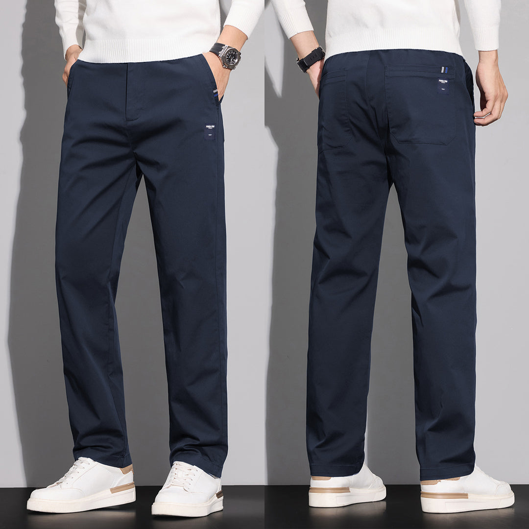 Herren Baumwoll-Chino mit geradem Schnitt und aufgesetzten Gesäßtaschen Nord Taschen