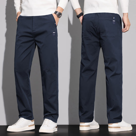 Herren Baumwoll-Chino mit geradem Schnitt und aufgesetzten Gesäßtaschen Nord Taschen