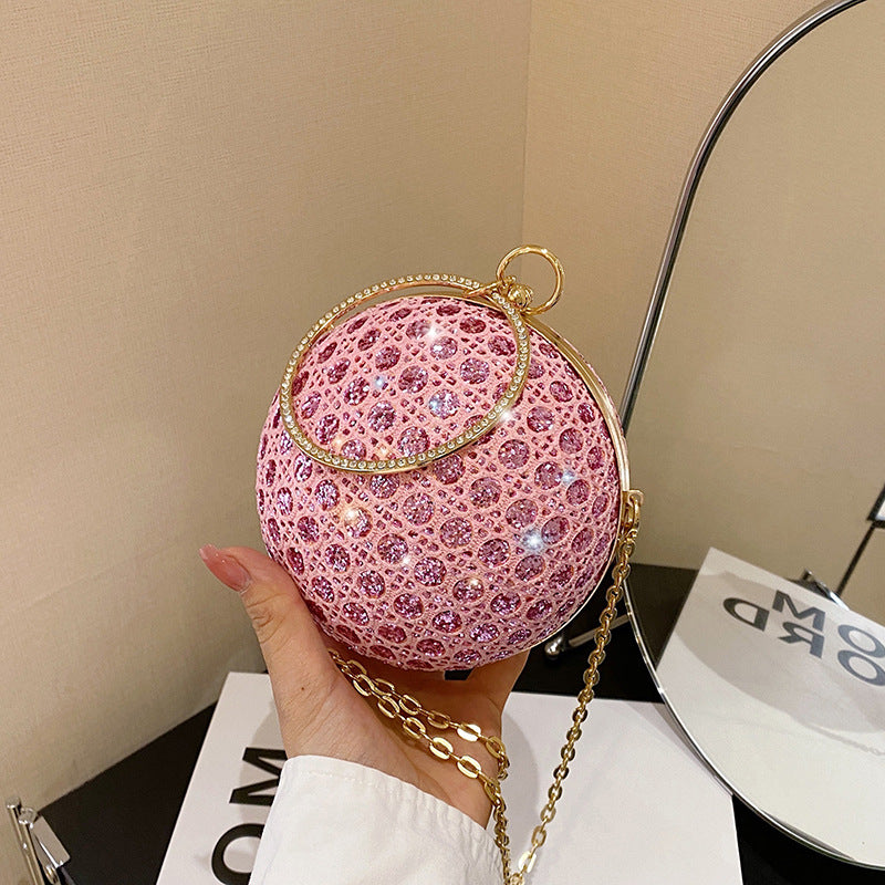Damen glamouröse Clutch mit funkelnder Oberflächenstruktur Nord Taschen