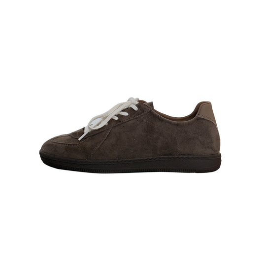 Damen Sportliche Sneakers aus hochwertigem Wildleder mit atmungsaktiver Innenstruktur und elastischer Schnürung Nord Taschen